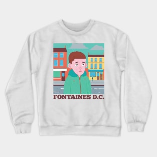 Fontaines DC • Retro Fan Design Crewneck Sweatshirt